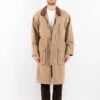 Vintage 90's Men Mac Style Overcoat In Beige