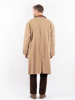 Vintage 90's Men Mac Style Overcoat In Beige 8 Vintage 90's Men Mac Style Overcoat In Beige -Northern Grip Vintage 90s Men Mac Coat 0225
