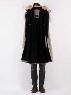 Vintage 90's Men Mac Coat In Beige -Northern Grip Vintage 90s Men Mac Coat 0243