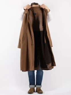 Vintage 90's Men Mac Coat In Brown -Northern Grip Vintage 90s Men Mac Coat 0298