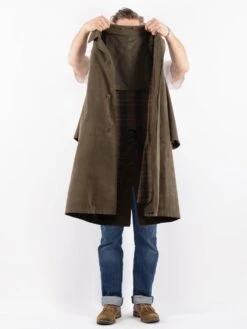 Vintage 90's Men Mac Coat In Green 8 Vintage 90's Men Mac Coat In Green -Northern Grip Vintage 90s Men Mac Coat 0752