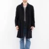 Vintage 90's Men Faux Suede Coat In Blue