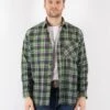 Vintage 90's Men Plaid Flannel Shirt In Green