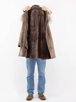 Vintage 90's Men Sheepskin Coat In Gray Brown -Northern Grip Vintage 90s Men Sheepskin Coat 0315 372baa46 003d 45f4 a9b6 18b1333ba1bc