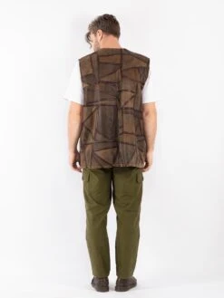 Vintage 90's Men Sheepskin Vest In Brown -Northern Grip Vintage 90s Men Sheepskin Vest 0638