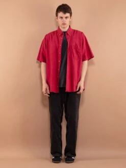 Vintage 90's Men Short Sleeve Shirt