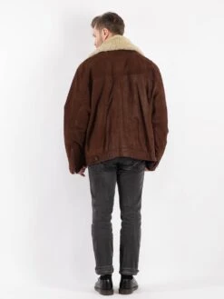 Vintage 90's Men Suede Leather Jacket In Brown 8 Vintage 90's Men Suede Leather Jacket In Brown -Northern Grip Vintage 90s Men Suede Jacket 0762