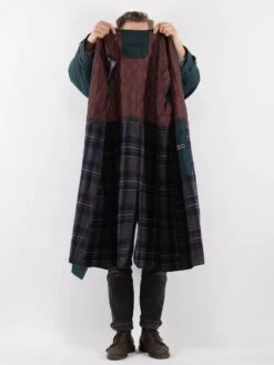 Vintage 70's Men Oversized Trench Coat In Teal Blue 9 Vintage 70's Men Oversized Trench Coat In Teal Blue -Northern Grip Vintage 90s Men Trench Coat 0098