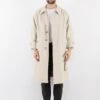 Vintage 90's Men Trench Coat In Beige