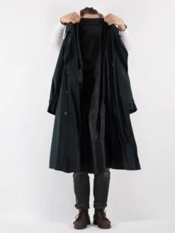 Vintage 90's Men Trench Coat In Blue -Northern Grip Vintage 90s Men Trench Coat 0321