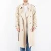 Vintage 90's Men Hugo Boss Trench Coat In Beige