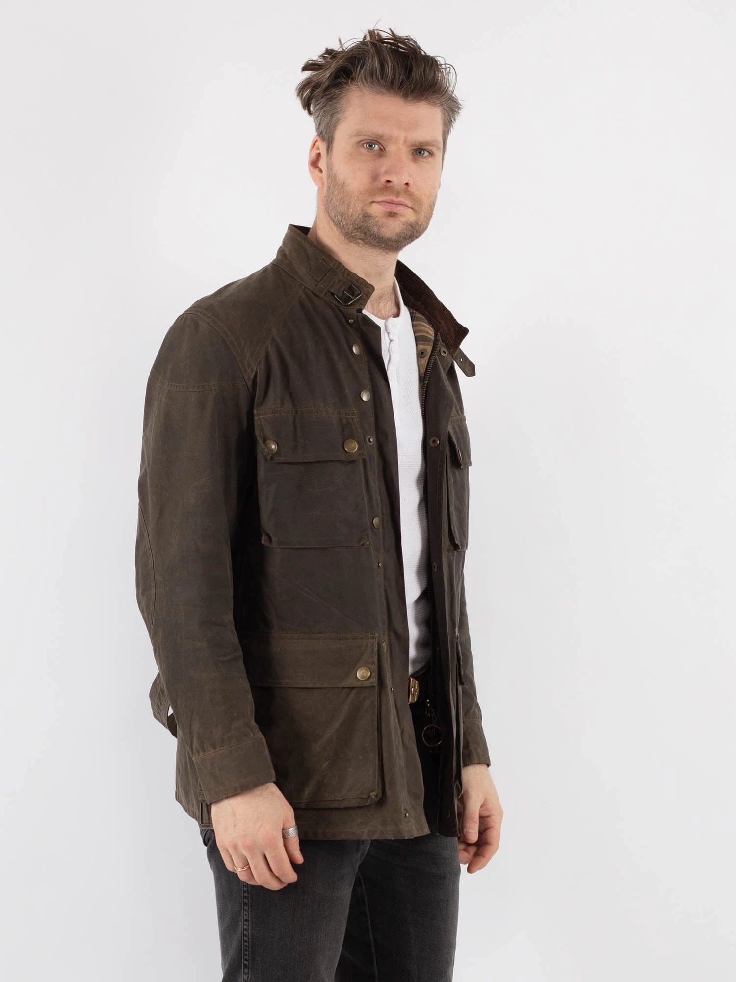 Vintage 90's Men Belstaff Waxed Canvas Jacket In Brown 3 Vintage 90's Men Belstaff Waxed Canvas Jacket In Brown - Image 3