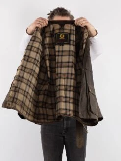 Vintage 90's Men Belstaff Waxed Canvas Jacket In Brown 8 Vintage 90's Men Belstaff Waxed Canvas Jacket In Brown -Northern Grip Vintage 90s Men Waxed Canvas Jacket 0277