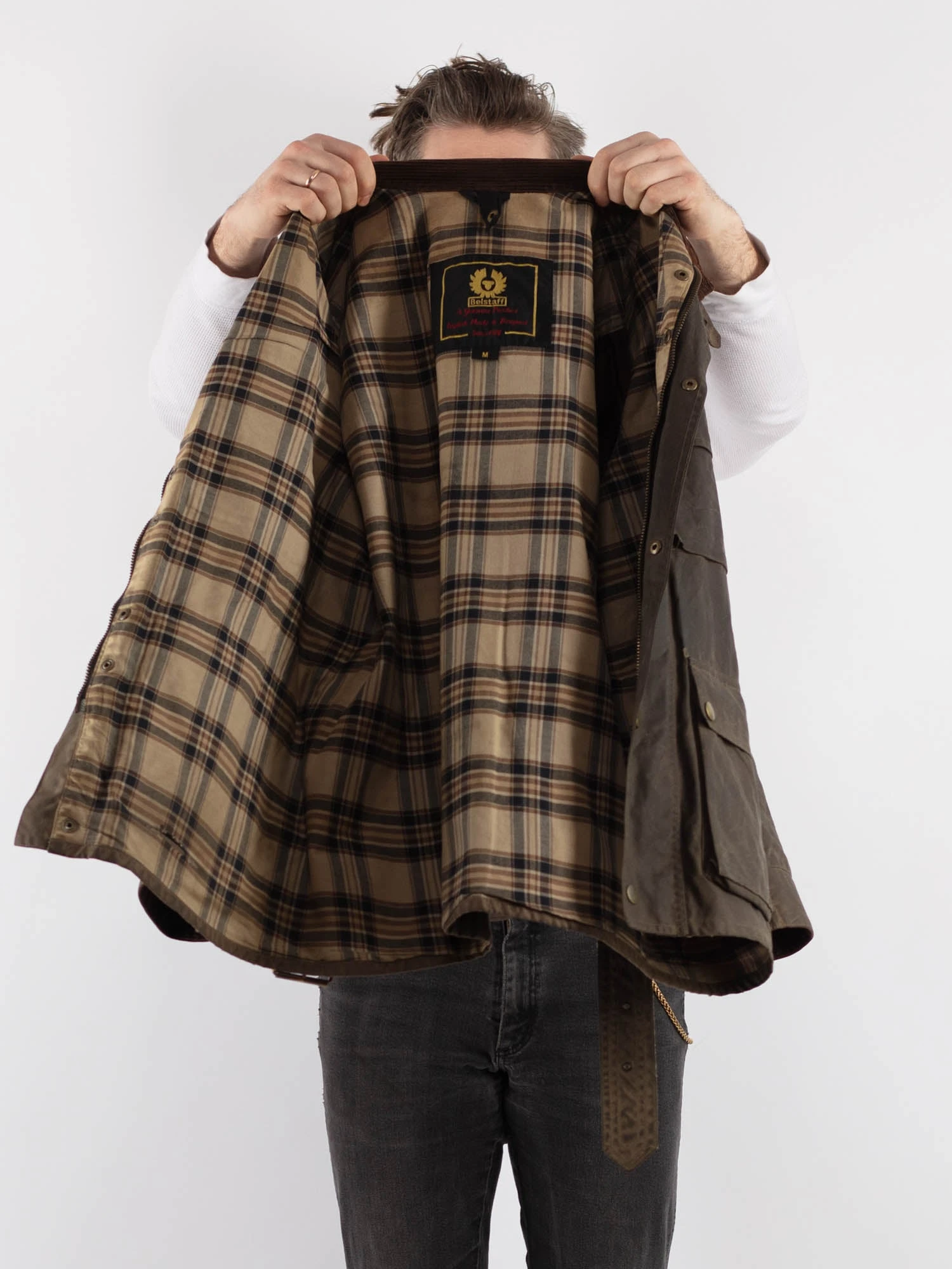 Vintage 90's Men Belstaff Waxed Canvas Jacket In Brown 4 Vintage 90's Men Belstaff Waxed Canvas Jacket In Brown - Image 4