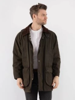 Vintage 00's Men Waxed Canvas Jacket In