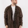 Vintage 90's Men Ralph Lauren Waxed Canvas Jacket In Brown