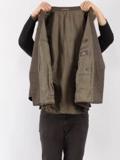 Vintage 90's Men Wool Blazer Jacket In Beige 8 Vintage 90's Men Wool Blazer Jacket In Beige -Northern Grip Vintage 90s Men Wool Blazer Jacket 0216