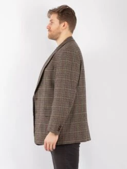 Vintage 90's Men Wool Blazer Jacket In Multi -Northern Grip Vintage 90s Men Wool Blazer Jacket 0367
