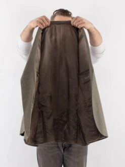 Vintage 90's Men Cashmere Blazer Jacket In Beige 8 Vintage 90's Men Cashmere Blazer Jacket In Beige -Northern Grip Vintage 90s Men Wool Blazer Jacket 0397