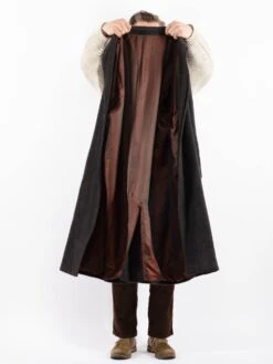 Vintage 90's Men Wool Coat In Gray -Northern Grip Vintage 90s Men Wool Coat 0027