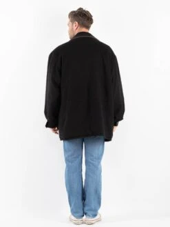 Vintage 90's Men Wool Blend Jacket In Gray 6 Vintage 90's Men Wool Blend Jacket In Gray -Northern Grip Vintage 90s Men Wool Jacket 0241