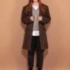 Vintage 90's WomenCashmere And Wool Blend Coat In Brown