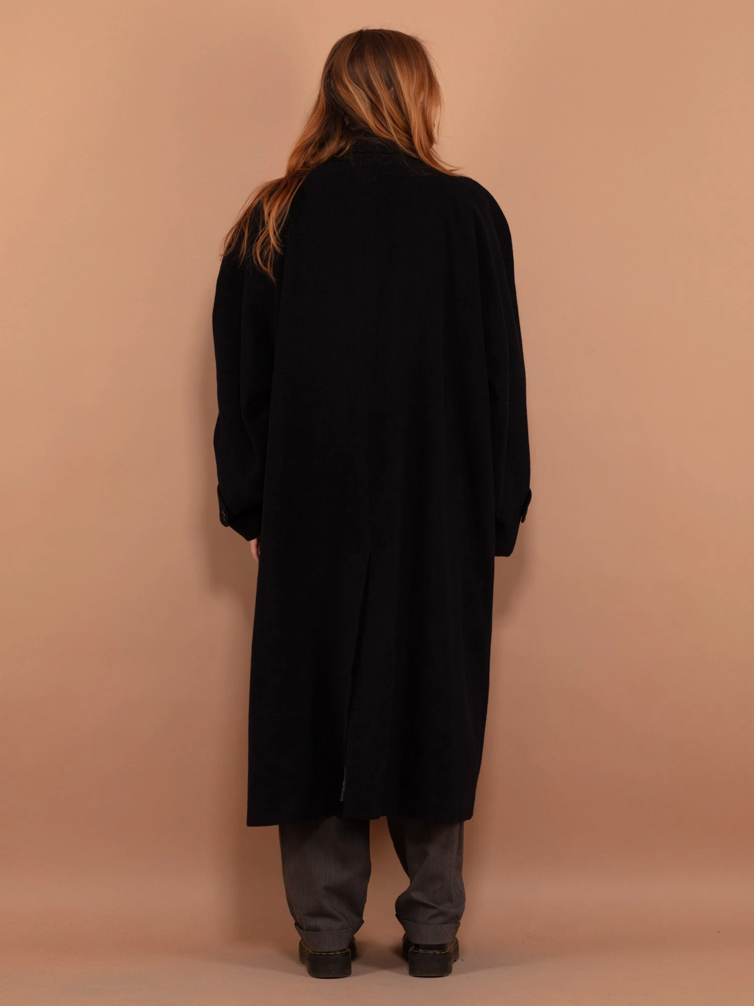 Vintage 90's WomenCashmere And Wool Blend Coat In Blue 2 Vintage 90's WomenCashmere And Wool Blend Coat In Blue - Image 2