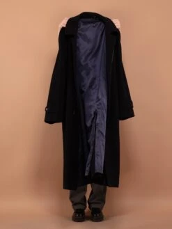 Vintage 90's WomenCashmere And Wool Blend Coat In Blue 7 Vintage 90's WomenCashmere And Wool Blend Coat In Blue -Northern Grip Vintage 90s Women Cashmere Wool Coat Blue 4