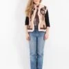 Vintage 90's Women Sheepskin Vest In Pink