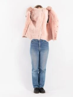 Vintage 90's Women Sheepskin Vest In Pink -Northern Grip Vintage 90s Women Faux Sheepskin Vest 0872 e033b93d 0325 4f67 9c56 4f6fd6fd7f59