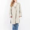 Vintage 90's Women Oversized Mac Coat In Beige