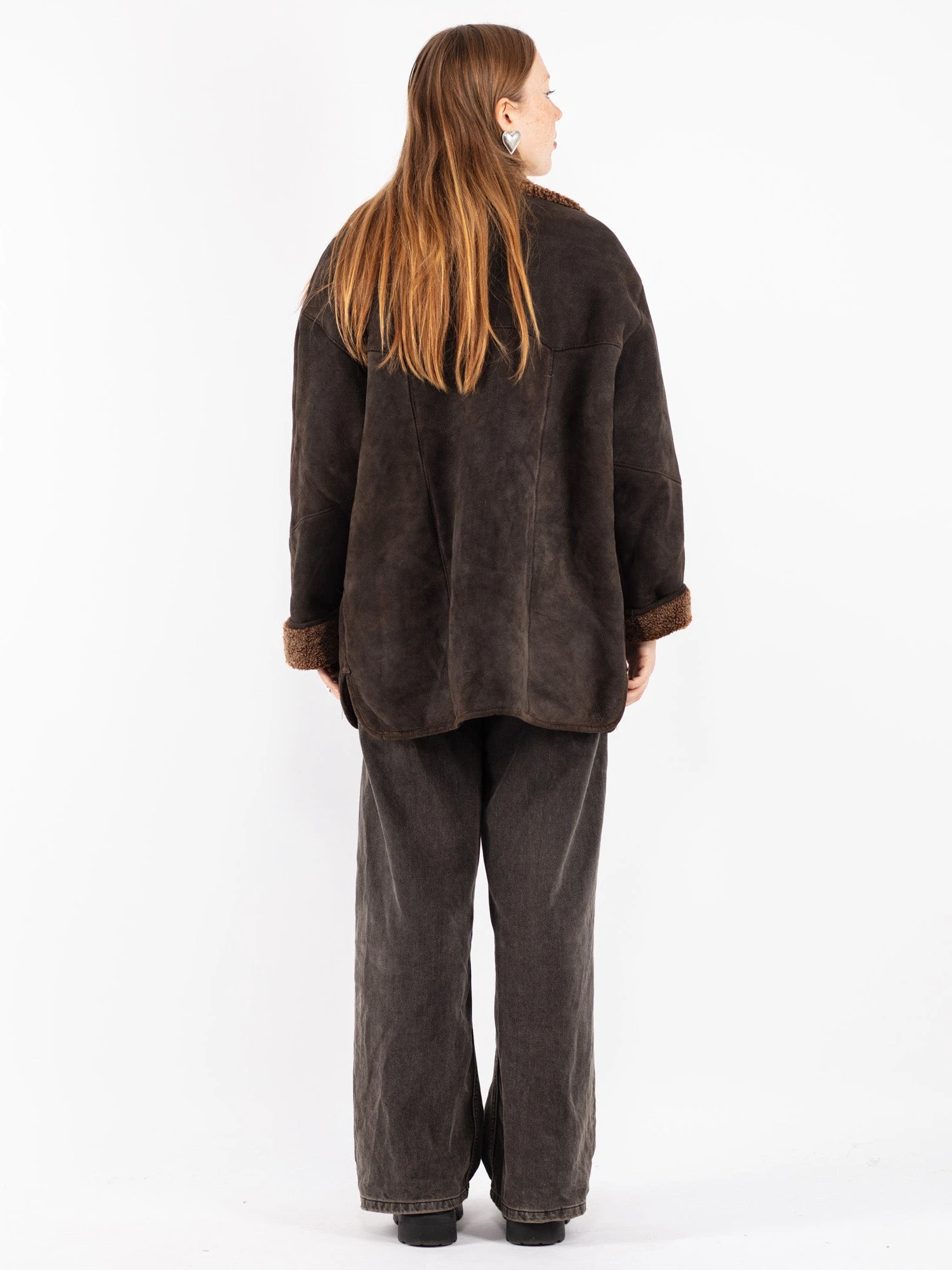 Vintage 90's Women Sheepskin In Brown 2 Vintage 90's Women Sheepskin In Brown - Image 2