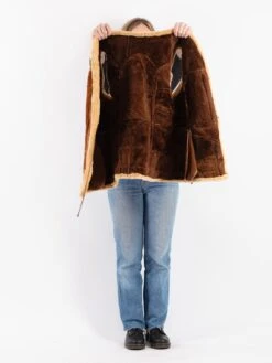 Vintage 90's Women Sheepskin Vest In Brown 8 Vintage 90's Women Sheepskin Vest In Brown -Northern Grip Vintage 90s Women Sheepskin Vest 0889