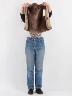 Vintage 90's Women Sheepskin Vest In Beige -Northern Grip Vintage 90s Women Sheepskin Vest 0949