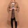 Vintage 90's Women Sherpa Coat In Beige