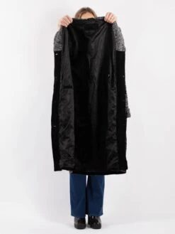 Vintage 90's Women Suede Coat In Black 8 Vintage 90's Women Suede Coat In Black -Northern Grip Vintage 90s Women Suede Coat 0062