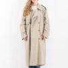 Vintage 90's Women Trench Coat In Beige