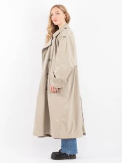 Vintage 90's Women Trench Coat In Beige -Northern Grip Vintage 90s Women Trench Coat 0063