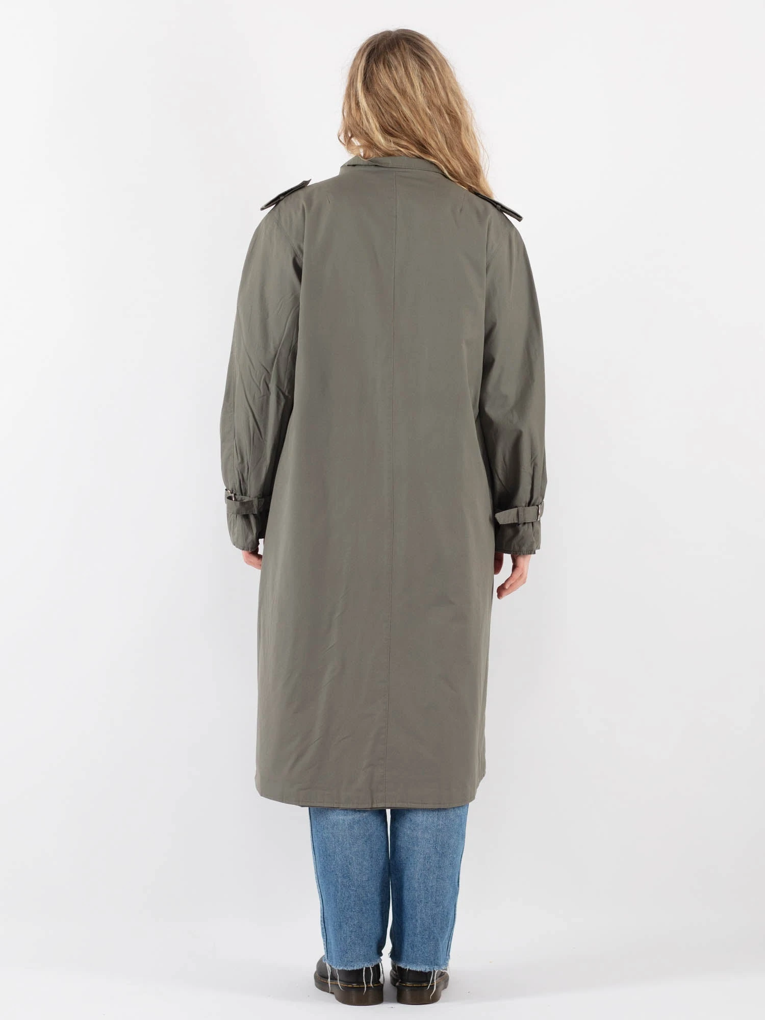 Vintage 90's Women Trench Coat In Khaki 2 Vintage 90's Women Trench Coat In Khaki - Image 2