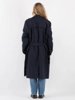 Vintage 90's Women Trench Coat In Blue 7 Vintage 90's Women Trench Coat In Blue -Northern Grip Vintage 90s Women Trench Coat 0086