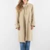 Vintage 90's Women Mac Coat In Beige