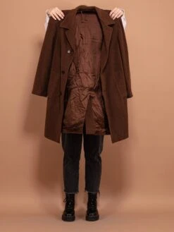 Vintage 90's Women Wool Blend Coat In Brown 8 Vintage 90's Women Wool Blend Coat In Brown -Northern Grip Vintage 90s Women Wool Blend Coat Brown 0 4