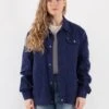 Vintage 90's Women Work Jacket In Blue