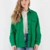 Vintage 90's Women Work Shirt In Green