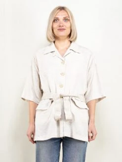Vintage 80's Women Beige Jacket