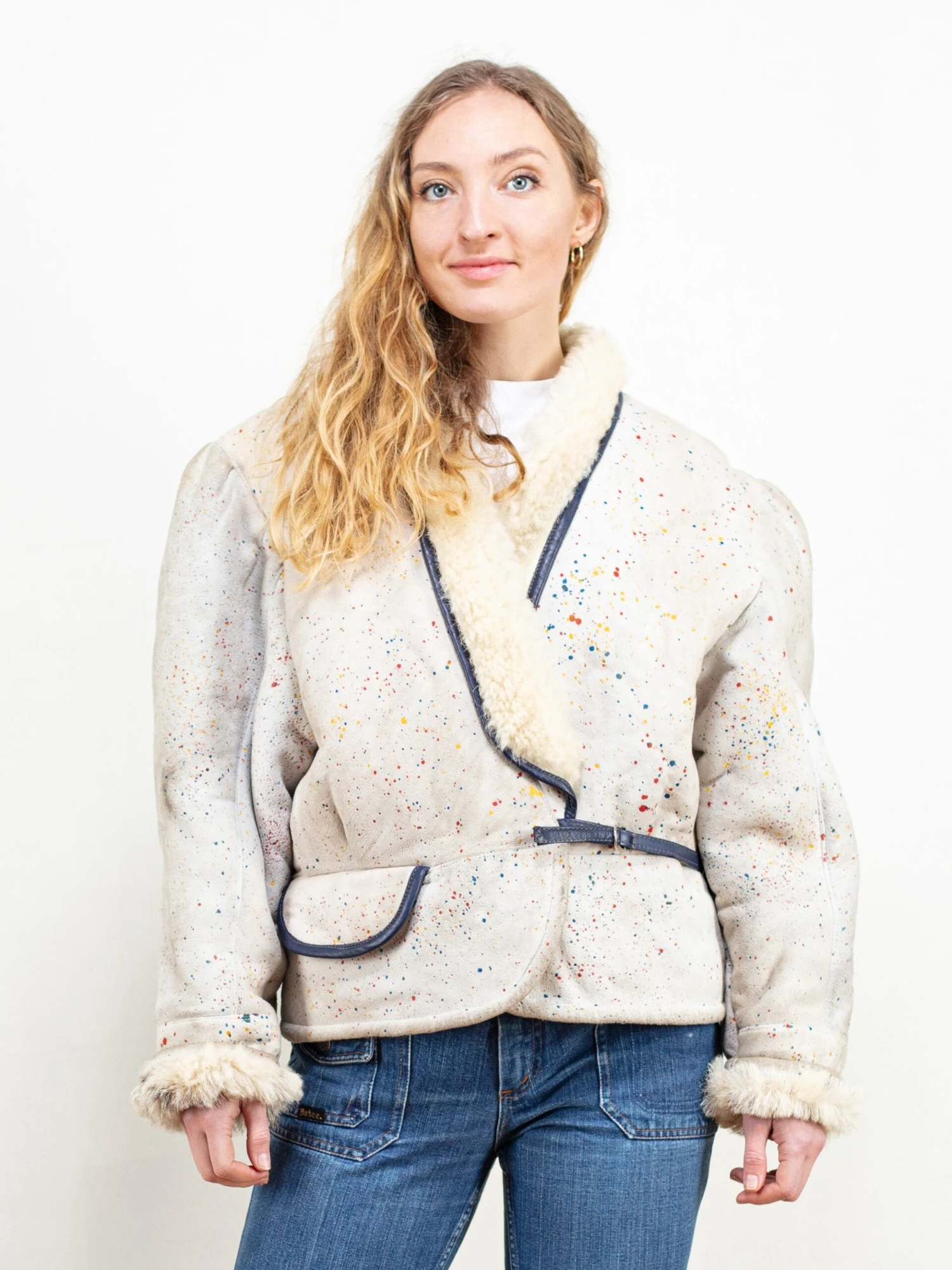 Vintage 70's Women Sheepskin Jacket 1 Vintage 70's Women Sheepskin Jacket