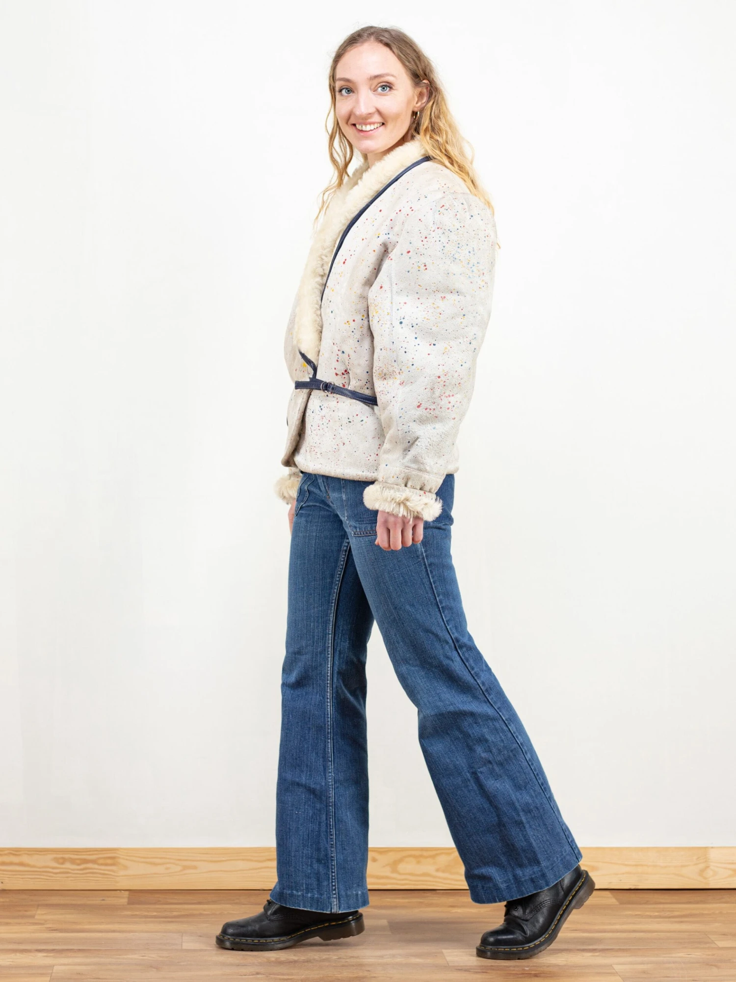 Vintage 70's Women Sheepskin Jacket 4 Vintage 70's Women Sheepskin Jacket - Image 4