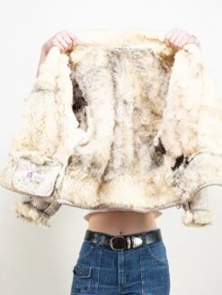 Vintage 70's Women Sheepskin Jacket 9 Vintage 70's Women Sheepskin Jacket -Northern Grip Vintage beige sheepskin sheraling jacket women 70s clothing 5