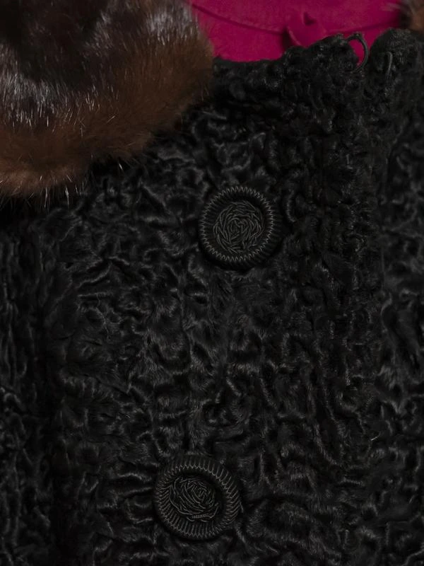 Vintage 60's Women Black Fur Coat 2 Vintage 60's Women Black Fur Coat - Image 2