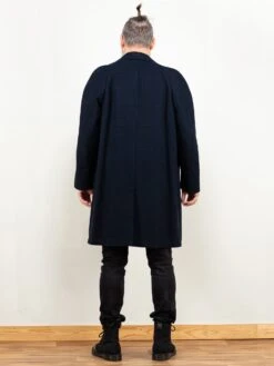 Front Page -Northern Grip Vintage blue wool autumn coat men 80s clothing2